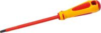 ztb-8e175 SAM Slotted Insulated Screwdriver, 8 mm Tip, 175 mm Blade, VDE/1000V, 285 mm Overall