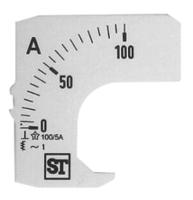 eq44-00d1-0001-0100a Sifam Tinsley Meter Scale For Use With 48 x 48 Analogue Panel Ammeter