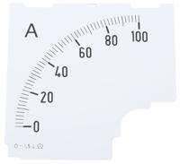 d96mc-dial-0100a HOBUT 0/100A Meter Scale for Shunt 75mV