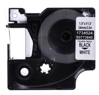 1734524 Dymo on White Label Printer Tape