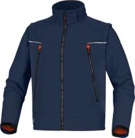 orsamotm Delta Plus ORSA Navy/Orange Softshell Jacket, M
