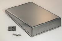1599ktlbk Hammond Black ABS Desktop Enclosure, Sloped Front, 220 x 140 x 41mm