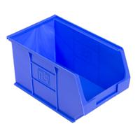 484-4056 RS PRO PP Storage Bin, 240mm x 150mm x 130mm, Blue