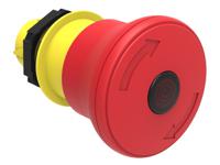 lpcbl6644 Lovato LPCBL66 Series Turn to Release Emergency Stop Push Button, 22mm Cutout