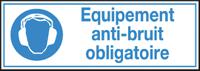 stf-374-297x105-b7541-branded Brady PET Mandatory Ear Protection Sign With French Text