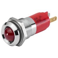 17-2a0350 EAO 17-2A Series Red Panel Mount Indicator, 24, 14 Mounting Hole Size, Plug-In Termination, IP40, IP65