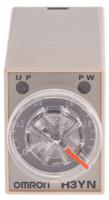h3yn-21-ac24 Omron H3YN Series DIN Rail, Panel Mount Timer Relay, 24V ac, 2-Contact, 0.1 min → 10h