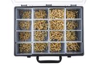 483-3028 RS PRO Slot Flat, Round Brass Wood Screw, No. 10, No. 4, No. 6, No. 8 Thread