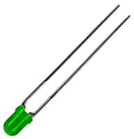 l-937ggd Kingbright2.5 V Green LED 3mm Through Hole, L-937GGD