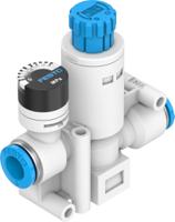 vrpa-cm-q6-e Festo Push In 6 mm Regulator - 1bar to 8bar, 8bar max. input, VRPA-CM-Q6-E