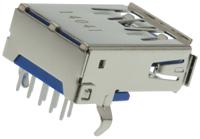 48405-0003 Molex Right Angle, Through Hole, Socket- Single Port Type A 3.0 USB Connector