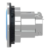 zb4fa6 Schneider Electric ZB4 Series Blue Momentary Push Button Head, 30mm Cutout, IP66, IP67, IP69K