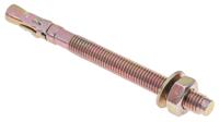 264-6412 RS PRO Carbon Steel Through Bolt M10 x 120mm, 10mm Fixing Hole