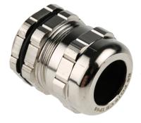 835-4093 RS PRO Metallic Nickel Plated Brass Cable Gland, PG16 Thread, 8mm min., 14mm max., IP68