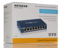 gs108uk Netgear ProSAFE GS108, Unmanaged 8 Port Ethernet Switch, Type G - British 3-Pin