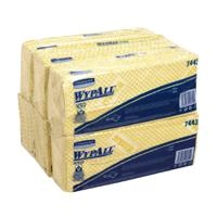 7443 WYPALL WypAll Yellow Cloths for General Cleaning, Dry Use, Pack of 50, 416 x 245mm, Repeat Use