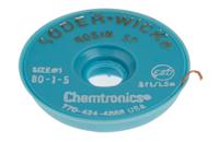80-1-5 Chemtronics 1.5m Desoldering Braid, Width 0.8mm