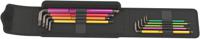 05004173001 Wera 9 piece L Shape Metric Hex Key Set, 1 x 2.0x101 mm, 1 x 2.5x112 mm, 1 x 3.0x123 mm, 1 x 4.0x137 mm, 1 x 5.0x154