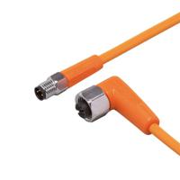 evt266 ifm electronic Male 1 way M8 to Female 1 way M12 Sensor Actuator Cable, 0.6 m
