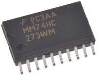 mm74hc273wmx onsemi MM74HC273WMX Octal D Type Flip Flop IC, LSTTL, 20-Pin SOIC