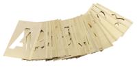 150305 AT Brown 30 Piece Brass Stencil Letters, 51mm Character Height