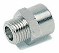 176-1000 RS PRO Brass Pipe Fitting, Straight Threaded Reducer, Male BSPP 1/4in to Female BSPP 3/8in