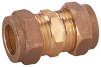 203-8603 RS PRO Brass Compression Fitting, Straight Coupler