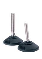 a190012 Nu-Tech Engineering M12 100mm Dia. Steel Levelling Adjustable Foot, 1000kg Static Load Capacity 10° Tilt Angle