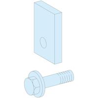 lvs04669 Schneider Electric Cable Clamp, Wedge, 45.5mm x 25 mm, Natural, Pk-1