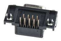 811-7119 RS PRO 9 Way Right Angle Through Hole D-sub Connector Socket, 2.77mm Pitch, with 4-40 UNC Screwlocks