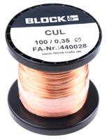 cul-100035 Block 0.35mm Enamelled Copper Wire, 27 AWG 87m Reel