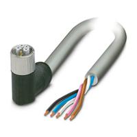 1414768 Phoenix Contact 14147 Shielded 2.5 mm² 5 Core Power Cable, Grey Polyurethane PUR, 1.5m