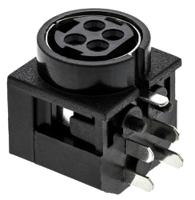 kpjx-4s Kycon, KPJX Right Angle DC Socket Rated At 7.5A, 20 V dc, PCB Mount, length 17.0mm, Tin