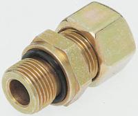 ge16sr34edcf Parker GE-R-ED Series Straight Threaded Adaptor, G 3/4 Male to Push In 16 mm, Threaded-to-Tube Connection Style