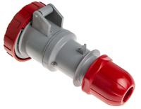 3183246 Scame IP66, IP67 Red Cable Mount 3P + E Industrial Power Socket, Rated At 32A, 415 V