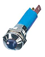 190403z7 CML Innovative Technologies Blue Panel Mount Indicator, 24V, 8mm Mounting Hole Size, Solder Tab Termination, IP67