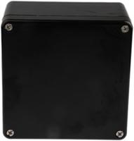 144-4455 RS PRO Black Glass Fibre Reinforced Polyester Junction Box, IP66, ATEX, IECEx, 160 x 160 x 90mm