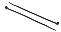 811-1486 RS PRO Cable Tie, 142mm x 3.2 mm, Black Nylon, Pk-100