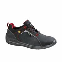 sulos30nr47 LEMAITRE SECURITE SUPER X Unisex Black, Grey, Red Stainless Steel Toe Capped Safety Trainers, UK 12, EU 47