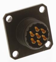 62gb-50t10-07pn Amphenol Limited, 62GB 7 Way Flange Mount MIL Spec Circular Connector Receptacle, Pin Contacts,Shell Size 10, Bayonet