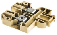 0128360000 Weidmuller  SAK Series Beige, Yellow, 4mm², Single-Level, Feed Through Termination, ATEX, IECEx
