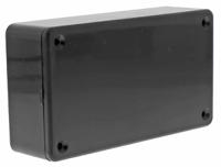 1591bbk Hammond 1591 Series Black Flame Retardant ABS Enclosure, IP54, Black Lid, 112 x 62 x 31mm