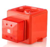 yl5isct4rrf Clifford & Snell YL5IS Series Red Sounder Beacon, 12 → 24 V dc, IP65, Fixed Mount, 105dB at 1 Metre