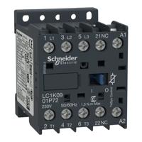 lc1k0901p72 Schneider Electric TeSys K LC1K Contactor, 230 V ac Coil, 3-Pole, 20 A, 4 kW, 3NO