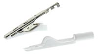 930318107 Hirschmann Test & Measurement Crocodile Clip, Brass, Bronze Contact, 8A, White