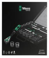 05003594001 Wera 43-Piece Metric 3/8 in Standard Socket/Bit Set with Ratchet, 6 point; Hex Bit; Phillips Bit; Pozidriv Bit; Slotted