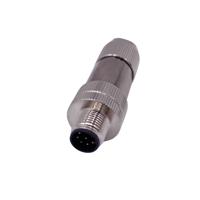 858fa08-103rcs1 Norcomp Circular Connector, 8 Contacts, Free Hanging, M12 Connector, Plug, Male, IP66, M12 Series