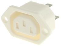 px079363wh Bulgin C13 Panel Mount IEC Connector Socket, 10A, 250 V