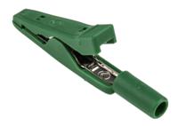 930317804 Hirschmann Test & Measurement Crocodile Clip 2 mm Connection, Brass, Bronze Contact, 8A, Green