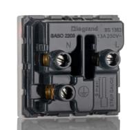 1450770000 Weidmuller IE Black, White 1 Gang Plug Socket, 2+E Poles, 13A, Type G - British, Outdoor Use